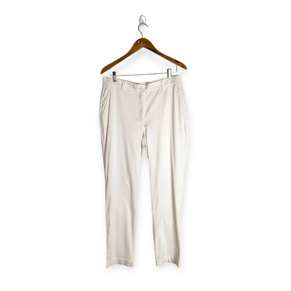 Ania Schierholt Ivory Sensual Devotion Collection Ivory Cupro Blend Trousers 12 - Picture 1 of 9